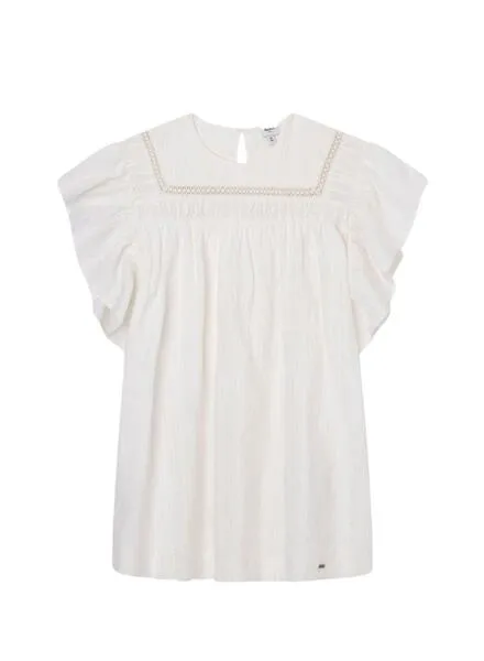 Vestido Pepe Jeans Quera Blanco Para Niña